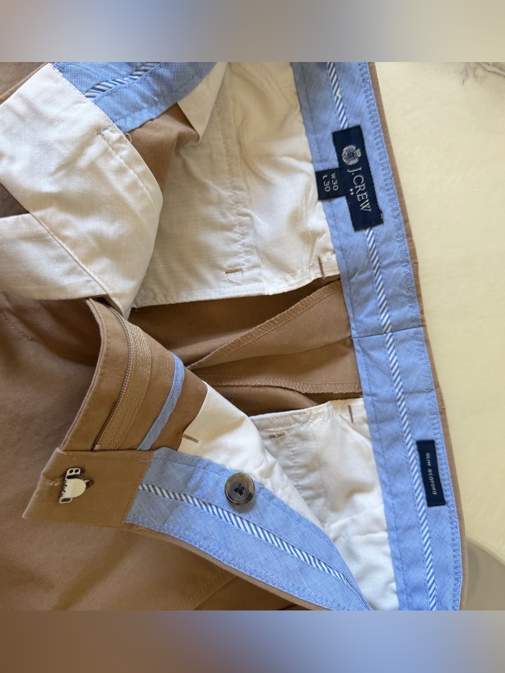 J Crew Slim Bedford khaki chino pants size 30/30